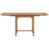 Trädgårdsbord utdragbart (110-160)x80x75cm massiv teak vidaXL – miniatyr 5