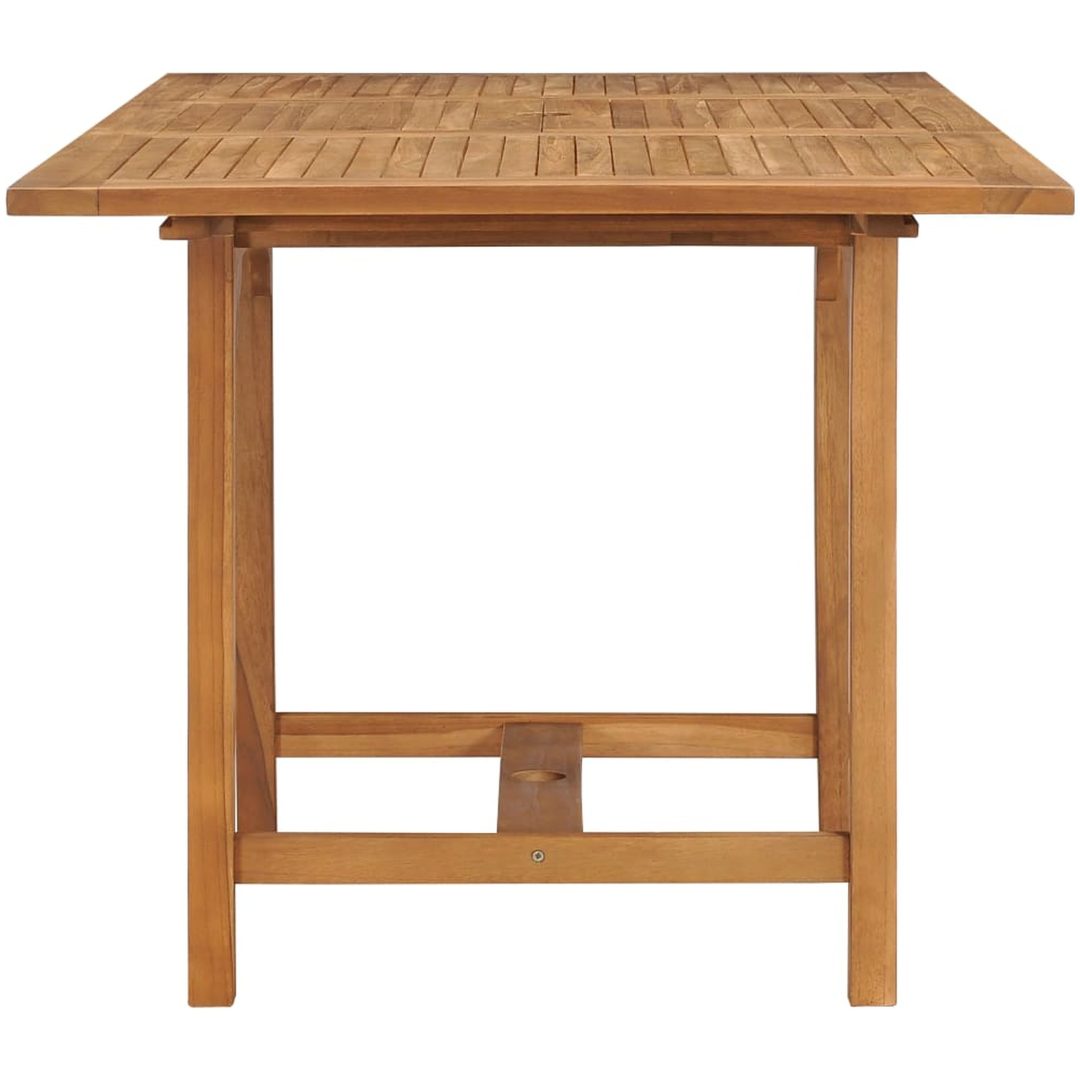 Trädgårdsbord utdragbart (110-160)x80x75cm massiv teak vidaXL – bild 6