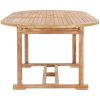 Trädgårdsbord utdragbart 150- massiv teak vidaXL 200 x 100 x 75 cm – miniatyr 5