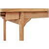 Trädgårdsbord utdragbart 150- massiv teak vidaXL 200 x 100 x 75 cm – miniatyr 9