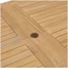 Trädgårdsbord utdragbart 180- massiv teak vidaXL 280 x 100 x 75 cm – miniatyr 8