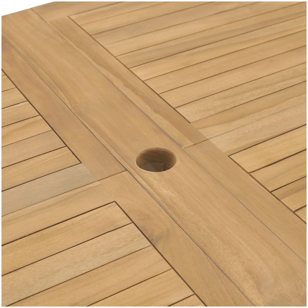 Trädgårdsbord utdragbart 180- massiv teak vidaXL 280 x 100 x 75 cm – bild 8