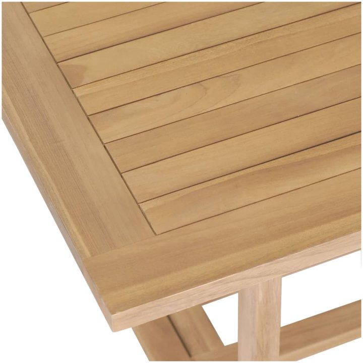 Trädgårdsbord utdragbart 180- massiv teak vidaXL 280 x 100 x 75 cm – bild 9
