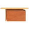 Trädgårdsbord vaxbrun 100x50x75 cm massiv furu vidaXL – miniatyr 5