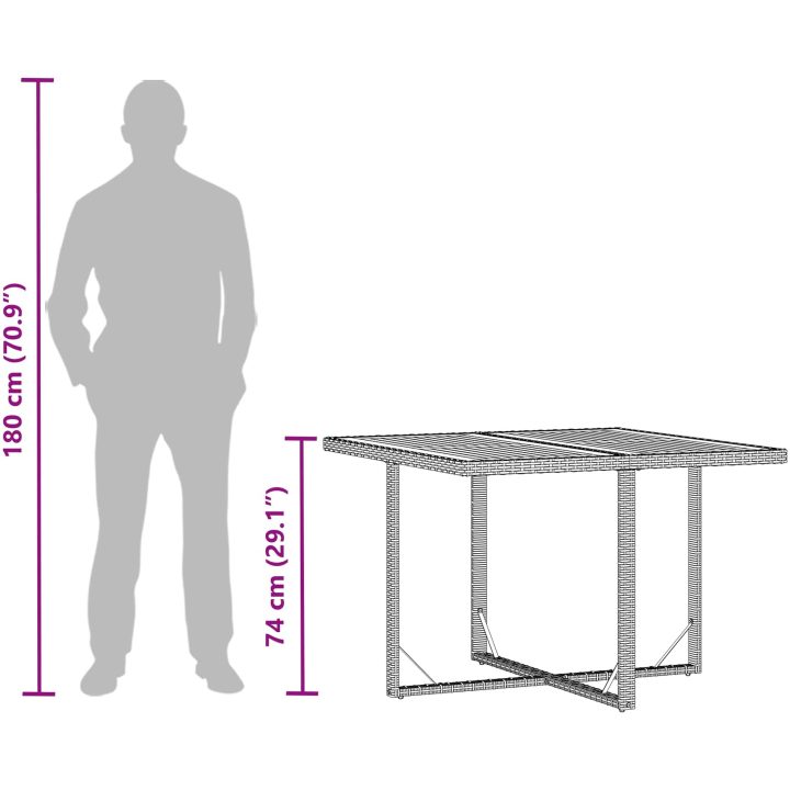 Trädgårdsbord vidaXL – bild 9