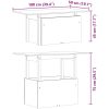 Trädgårdsbord vit 100x50x75 cm massiv furu vidaXL – miniatyr 11