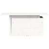 Trädgårdsbord vit 100x50x75 cm massiv furu vidaXL – miniatyr 5