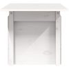 Trädgårdsbord vit 100x50x75 cm massiv furu vidaXL – miniatyr 6