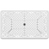 Trädgårdsbord vit 150x90x72 cm gjuten aluminium vidaXL – miniatyr 8