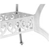 Trädgårdsbord vit 150x90x72 cm gjuten aluminium vidaXL – miniatyr 10