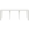 Trädgårdsbord vit 200x100x73 cm konstrotting vidaXL 2 m – miniatyr 5