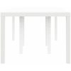 Trädgårdsbord vit 200x100x73 cm konstrotting vidaXL 2 m – miniatyr 6