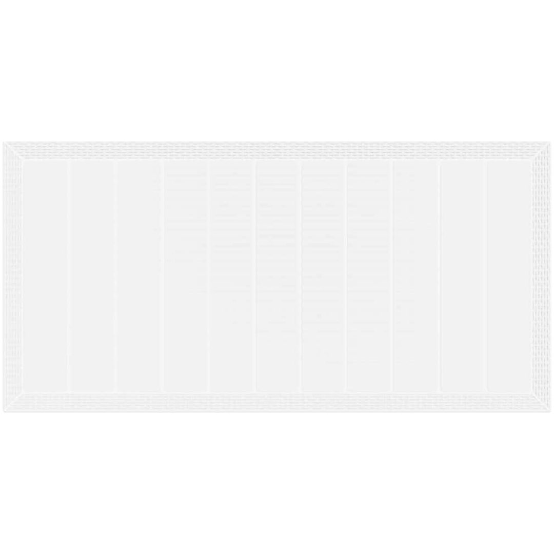 Trädgårdsbord vit 200x100x73 cm konstrotting vidaXL 2 m – bild 7