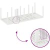 Trädgårdsbord vit 250x100x73 cm konstrotting vidaXL Stor – miniatyr 7