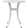 Trädgårdsbord vit ⌀48x53 cm gjuten aluminium vidaXL – miniatyr 5
