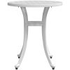 Trädgårdsbord vit ⌀48x53 cm gjuten aluminium vidaXL – miniatyr 6