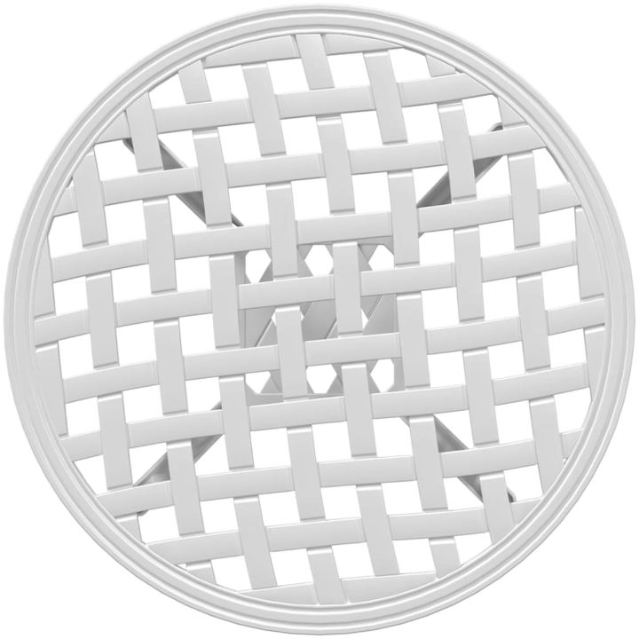 Trädgårdsbord vit ⌀48x53 cm gjuten aluminium vidaXL – bild 8