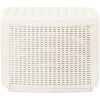 Trädgårdsbord vit 53x53x40 cm plast vidaXL – miniatyr 2