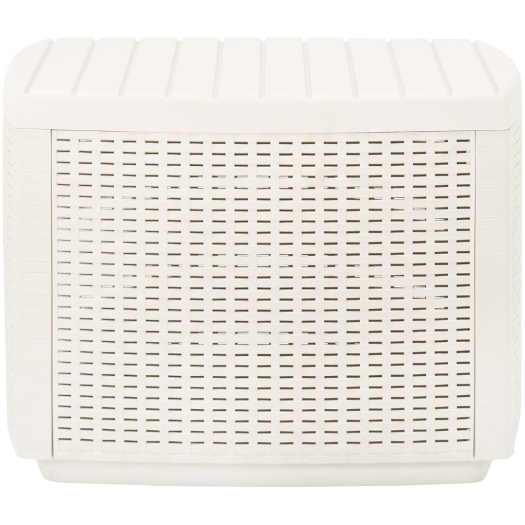 Trädgårdsbord vit 53x53x40 cm plast vidaXL – bild 2