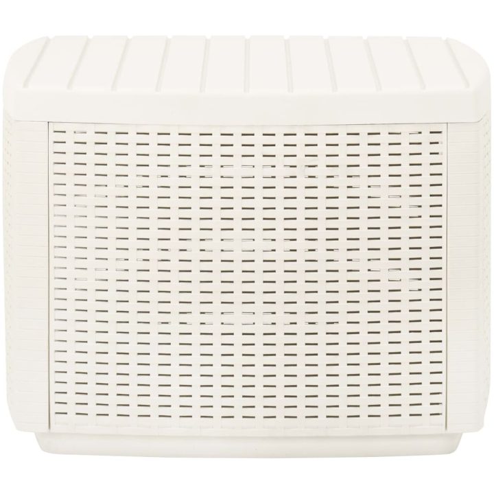 Trädgårdsbord vit 53x53x40 cm plast vidaXL – bild 2