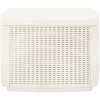 Trädgårdsbord vit 53x53x40 cm plast vidaXL – miniatyr 3