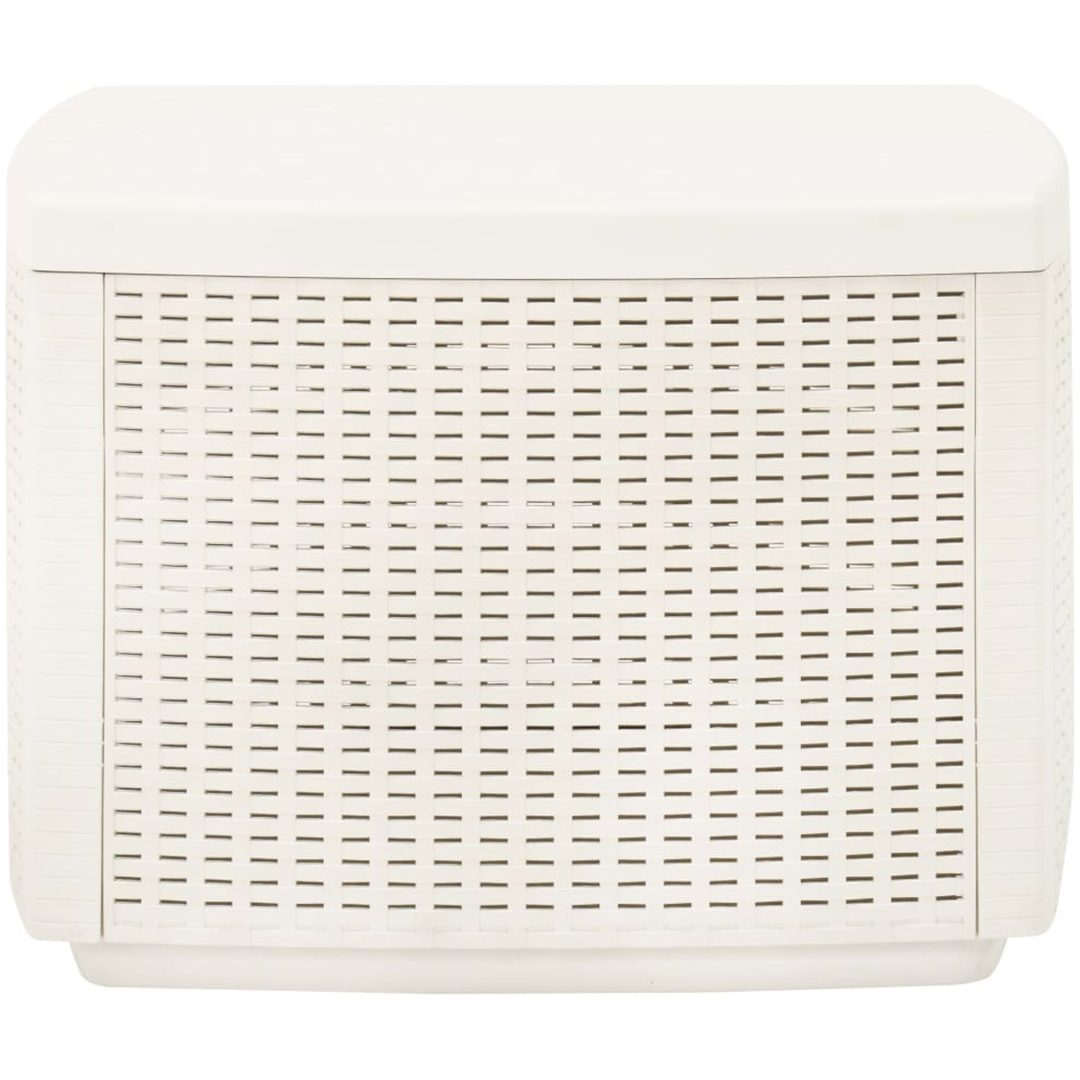 Trädgårdsbord vit 53x53x40 cm plast vidaXL – bild 3