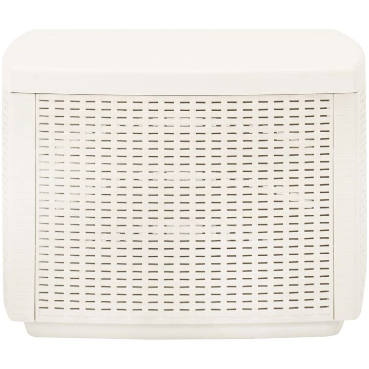 Trädgårdsbord vit 53x53x40 cm plast vidaXL – bild 3