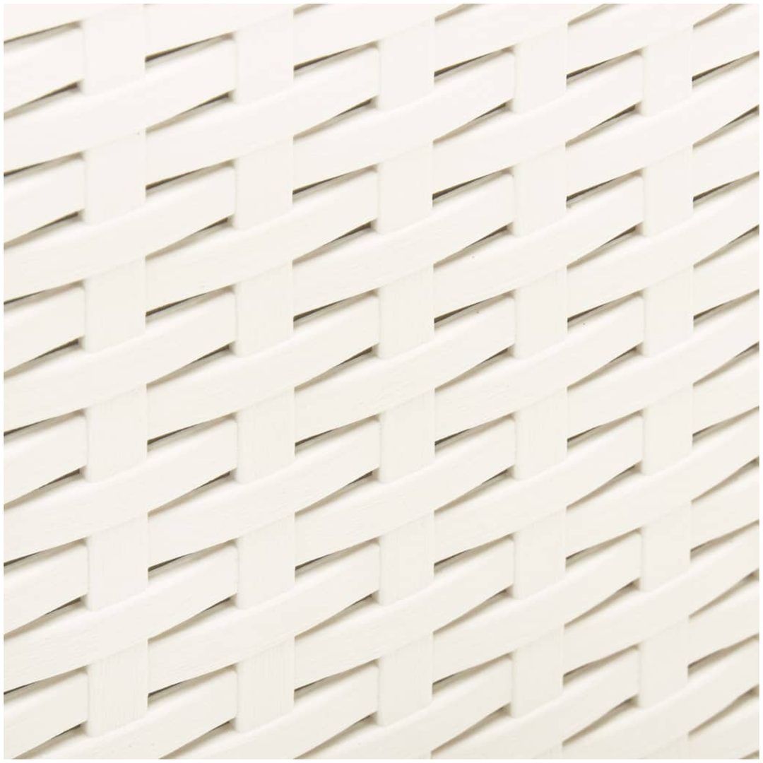 Trädgårdsbord vit 53x53x40 cm plast vidaXL – bild 5