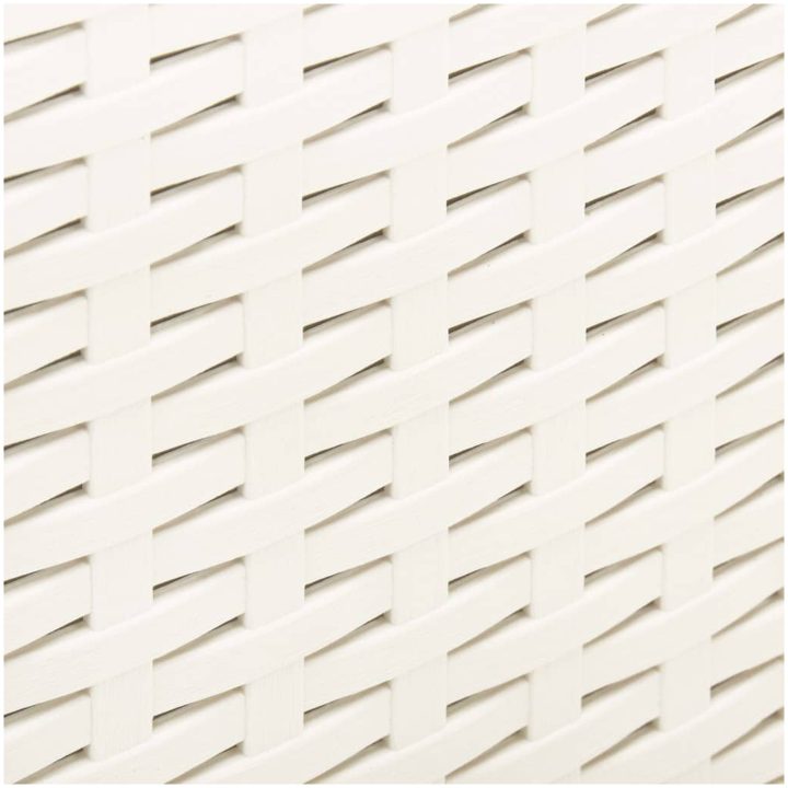 Trädgårdsbord vit 53x53x40 cm plast vidaXL – bild 5