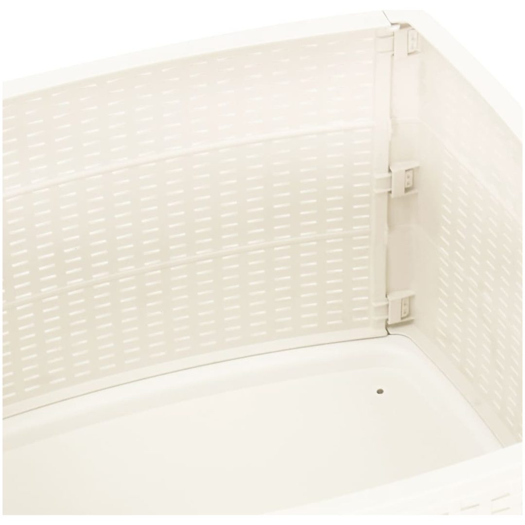 Trädgårdsbord vit 53x53x40 cm plast vidaXL – bild 7