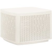 Trädgårdsbord vit 53x53x40 cm plast vidaXL
