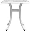 Trädgårdsbord vit 53x53x53 cm gjuten aluminium vidaXL – miniatyr 6