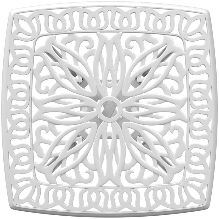Trädgårdsbord vit 53x53x53 cm gjuten aluminium vidaXL – bild 8