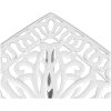 Trädgårdsbord vit 53x53x53 cm gjuten aluminium vidaXL – miniatyr 9
