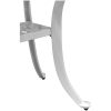 Trädgårdsbord vit 53x53x53 cm gjuten aluminium vidaXL – miniatyr 10