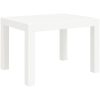 Trädgårdsbord vit 59x47x40 cm PP vidaXL – miniatyr 2