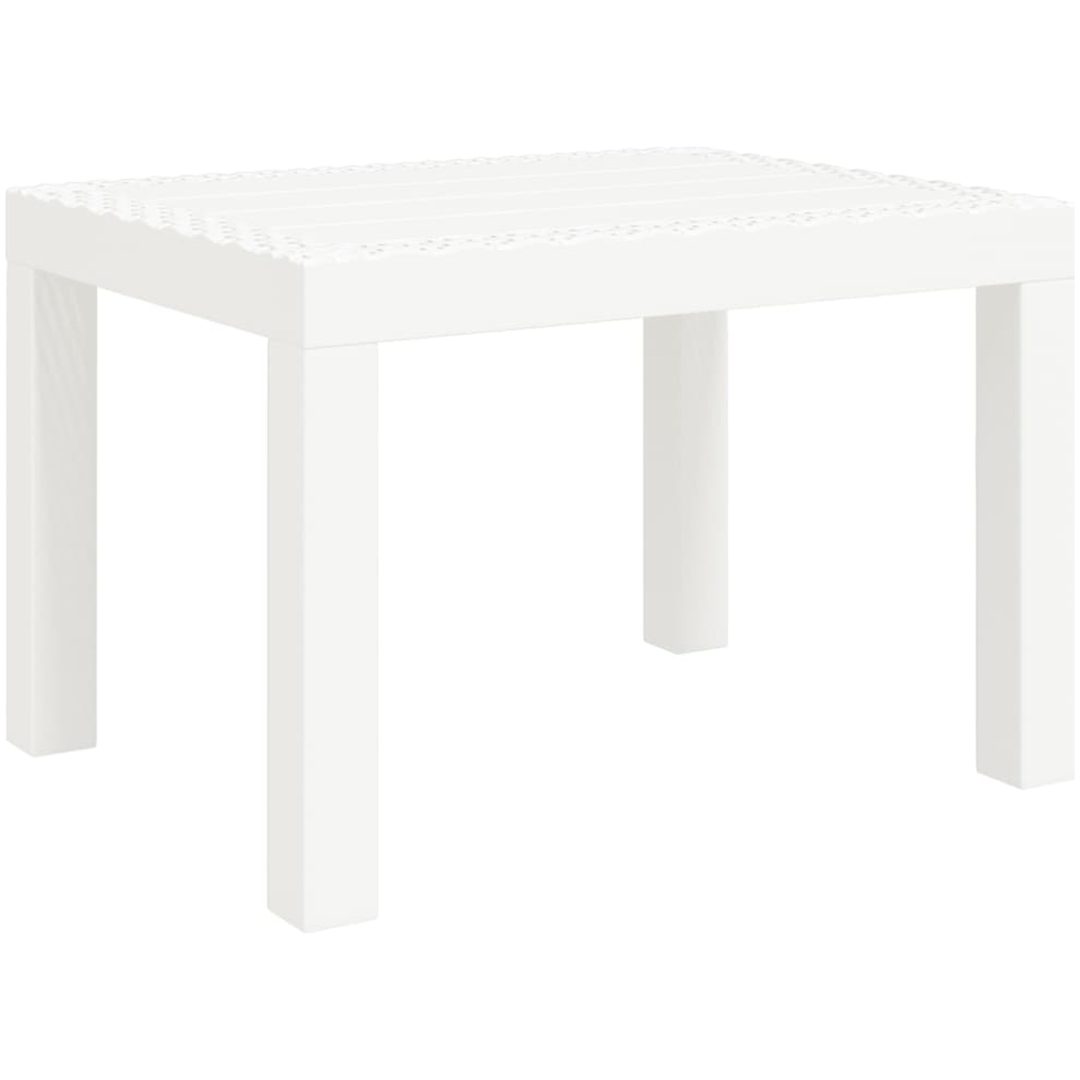 Trädgårdsbord vit 59x47x40 cm PP vidaXL – bild 2