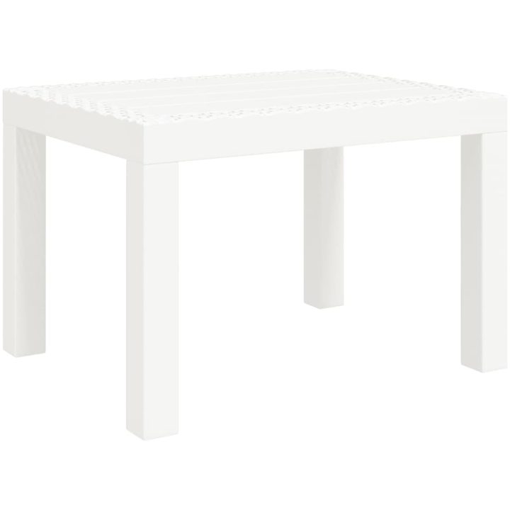 Trädgårdsbord vit 59x47x40 cm PP vidaXL – bild 2