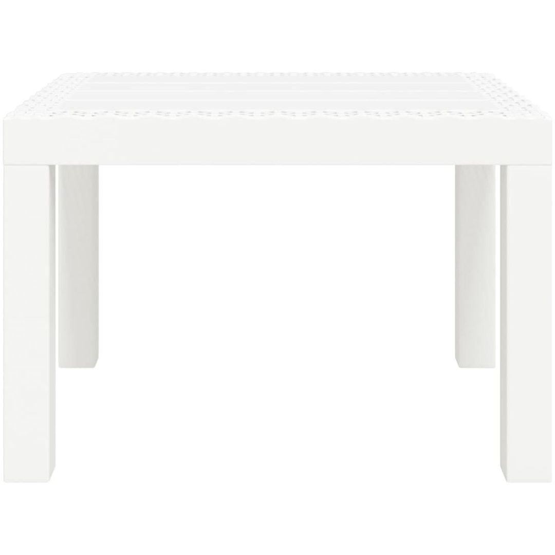 Trädgårdsbord vit 59x47x40 cm PP vidaXL – bild 3