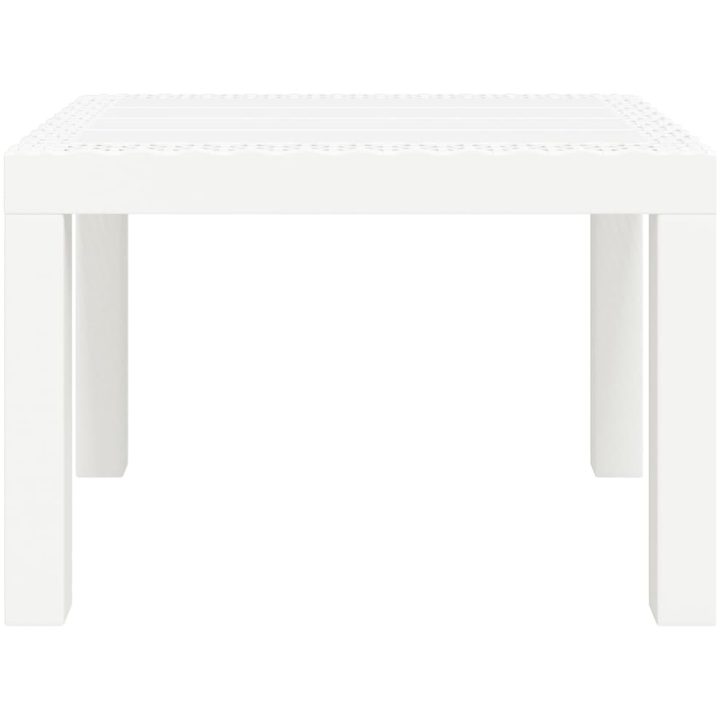 Trädgårdsbord vit 59x47x40 cm PP vidaXL – bild 3