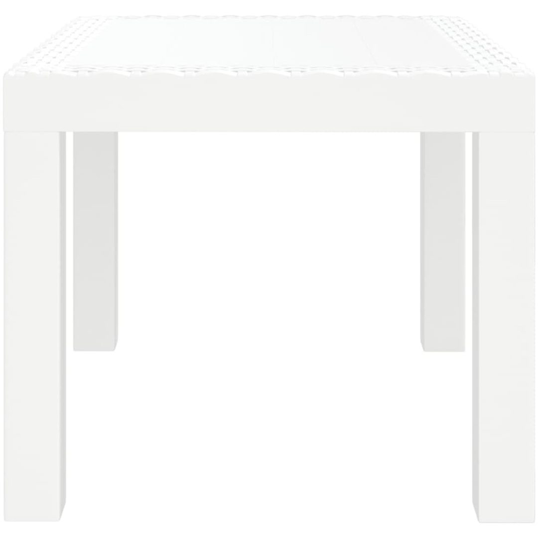 Trädgårdsbord vit 59x47x40 cm PP vidaXL – bild 4