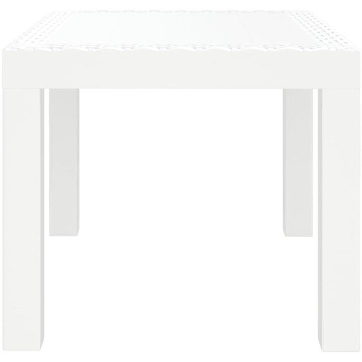 Trädgårdsbord vit 59x47x40 cm PP vidaXL – bild 4