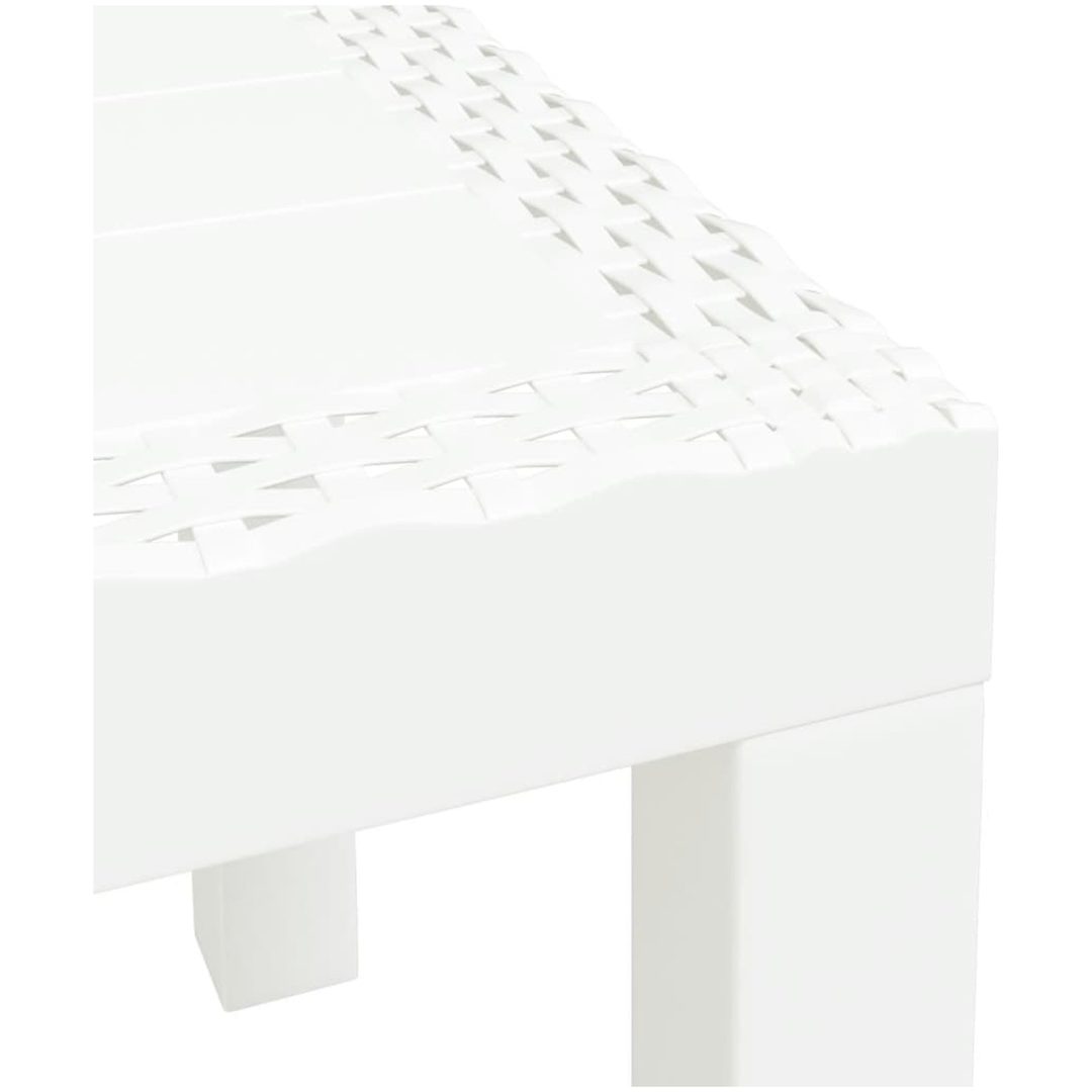 Trädgårdsbord vit 59x47x40 cm PP vidaXL – bild 6