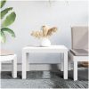 Trädgårdsbord vit 59x47x40 cm PP vidaXL – miniatyr 1