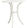 Trädgårdsbord vit 62x62x65 cm gjuten aluminium vidaXL – miniatyr 2