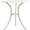 Trädgårdsbord vit 62x62x65 cm gjuten aluminium vidaXL – miniatyr 1