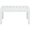 Trädgårdsbord vit 78x55x38 cm plast vidaXL – miniatyr 2