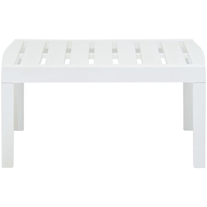 Trädgårdsbord vit 78x55x38 cm plast vidaXL – bild 2