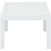 Trädgårdsbord vit 78x55x38 cm plast vidaXL – miniatyr 3