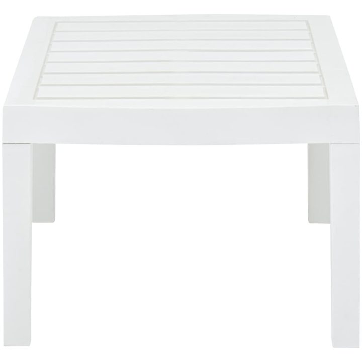 Trädgårdsbord vit 78x55x38 cm plast vidaXL – bild 3